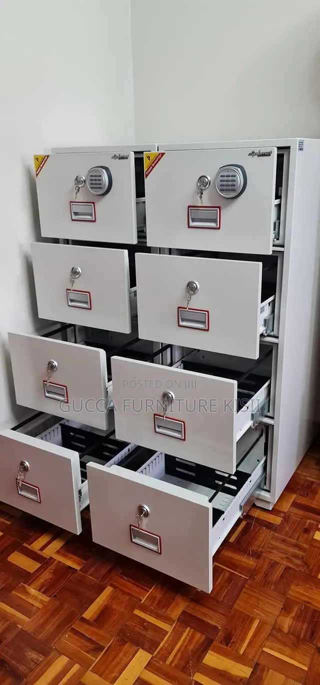 Fireproof Safe; 4-Drawer Fireproof Filing Cabinet