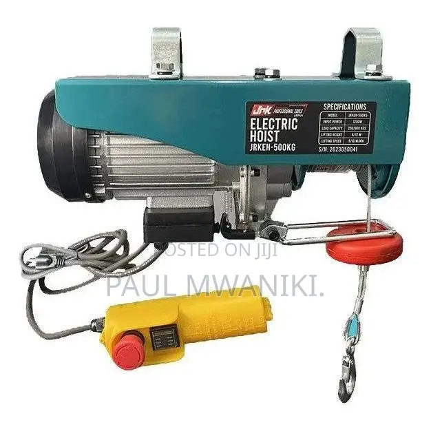 1400W Power Electric HoistElectric Lifting Hoist 800Kg Lifting Weight