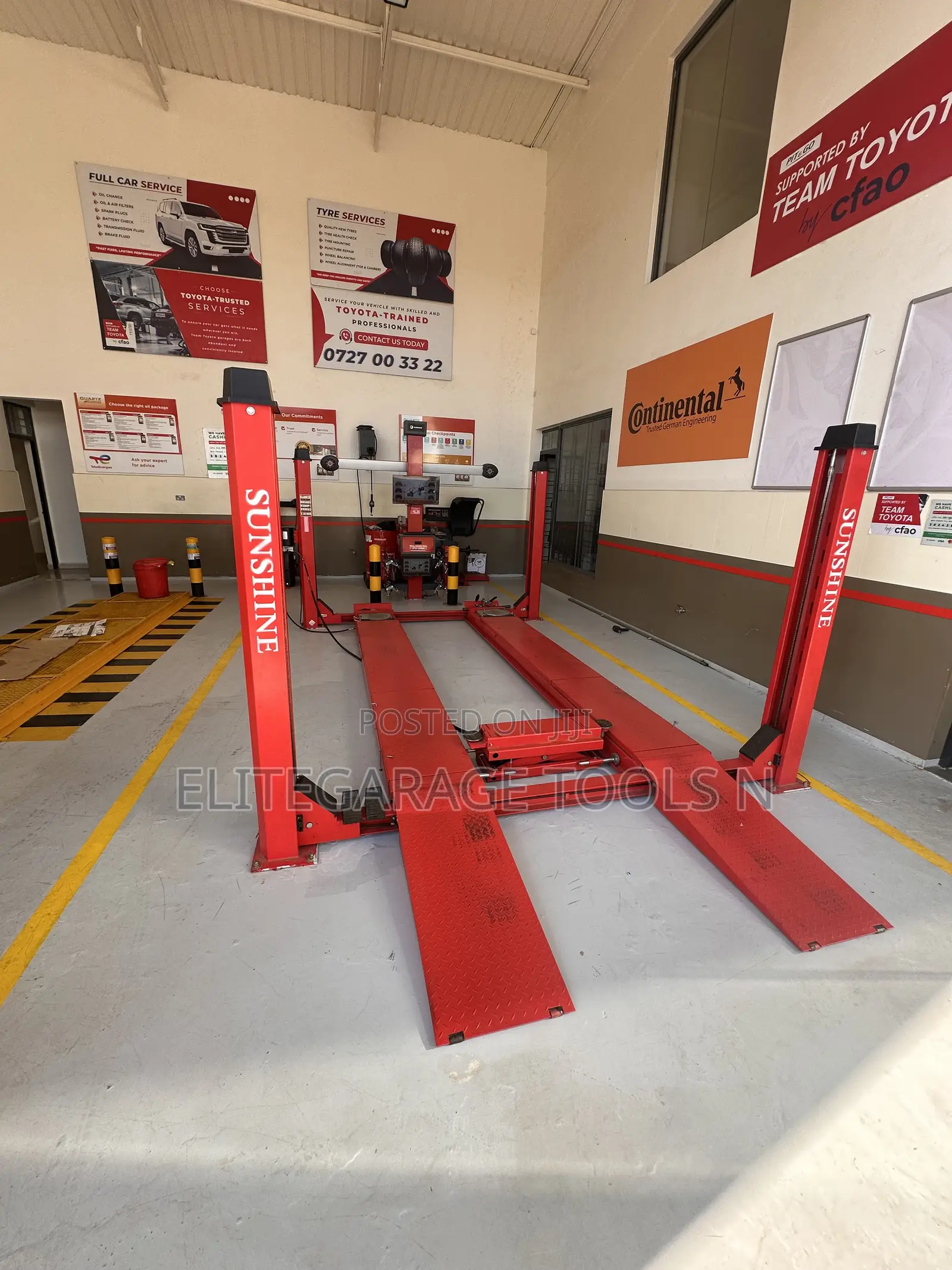 Heavy Duty Sunshine Italy 3d Wheel Alignment With Four Post Lift