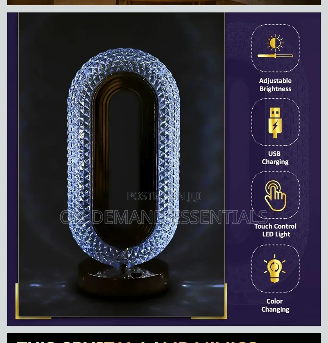 Crystal Table Lamp