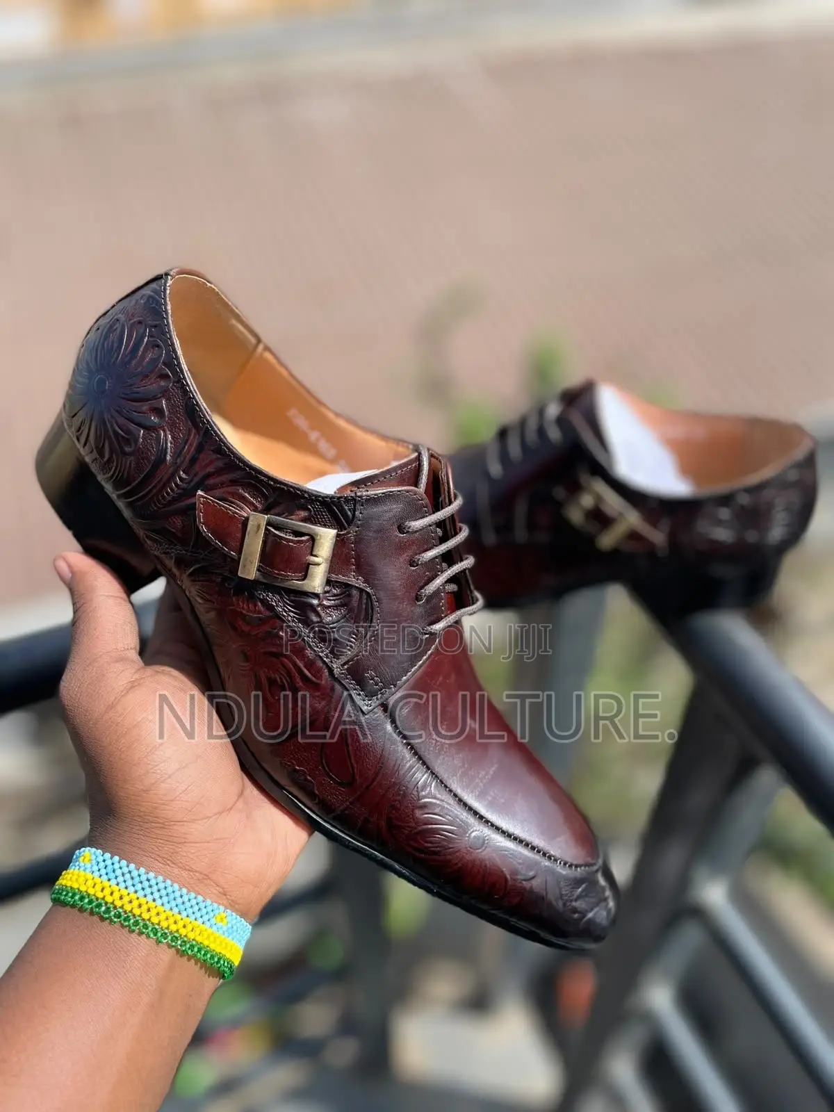 Original Leather Double Monk Strap Shoes