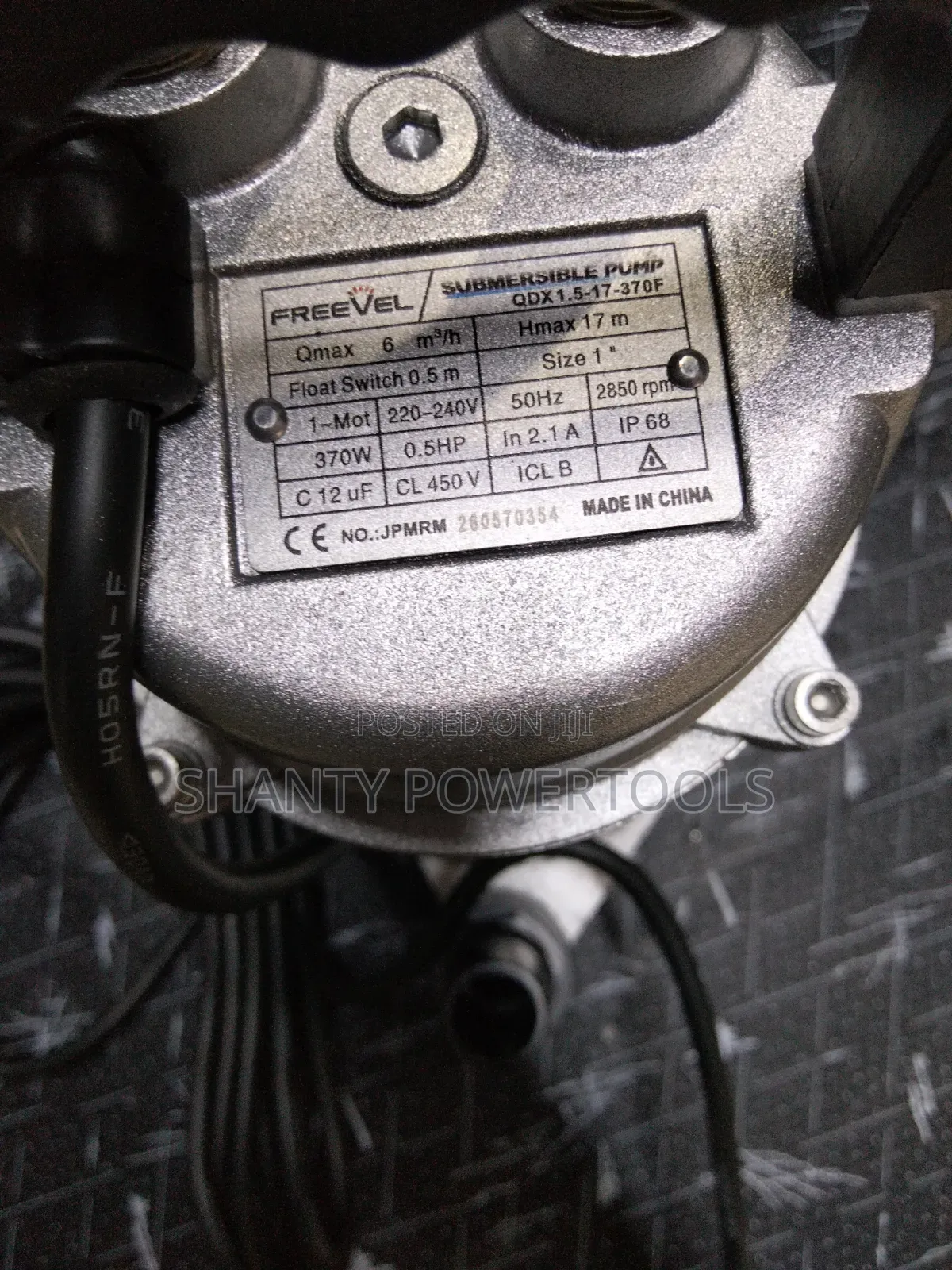 0.5hp Submersible Freevel Pump/370w