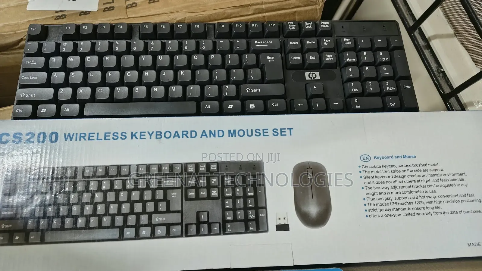 HP CS200 Wireless Keyboard and Mouse Set