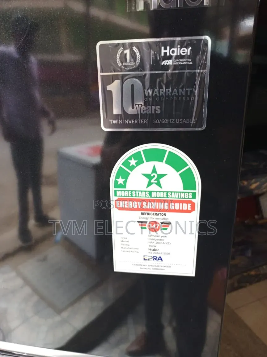 Haier 229L Fridge No Frost Double Door Twin Inverter - HRF-260FA(KE)