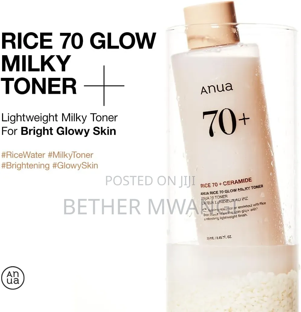 Anua Rice 70 Glow Milky Toner 250ml in Kenya