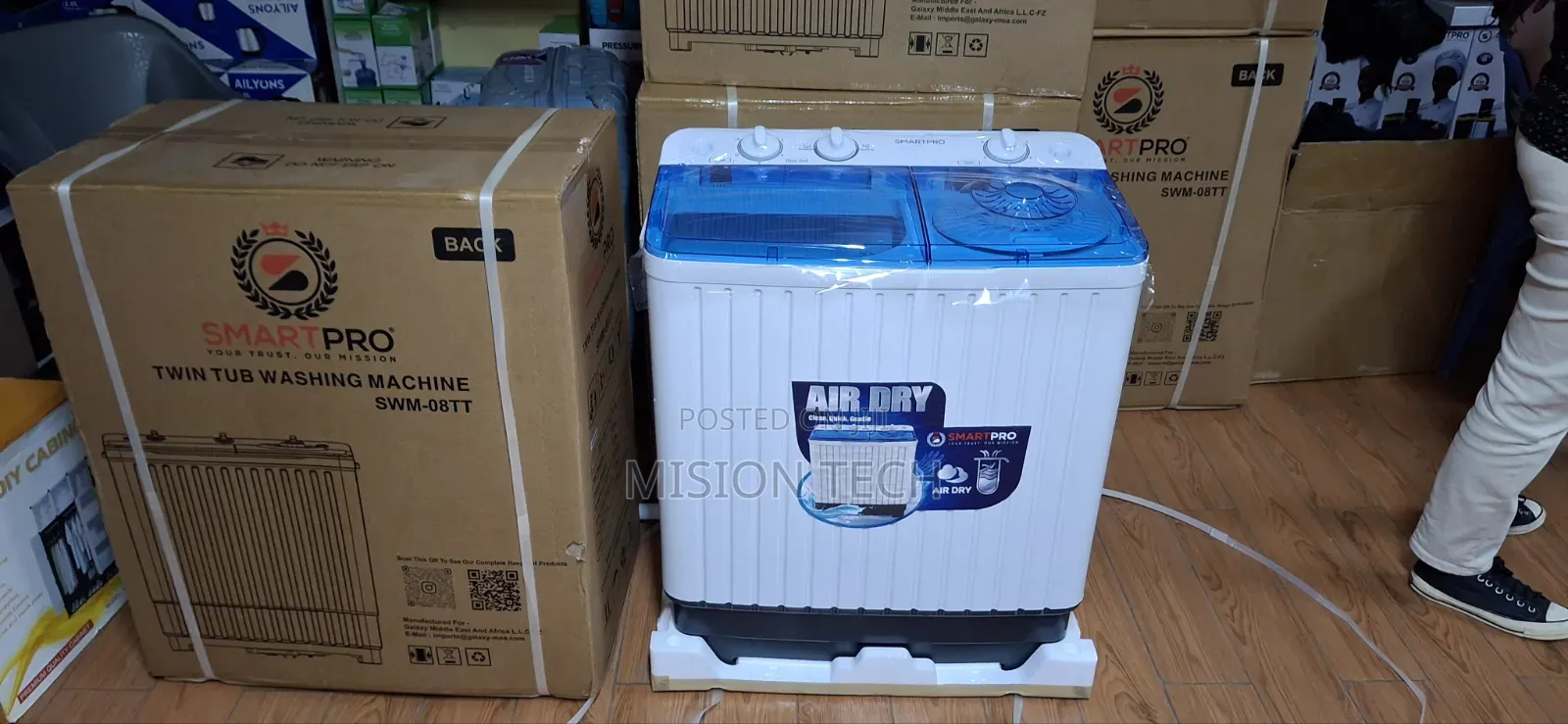 Smartpro 8kg Twin Tub Washing Machine***...