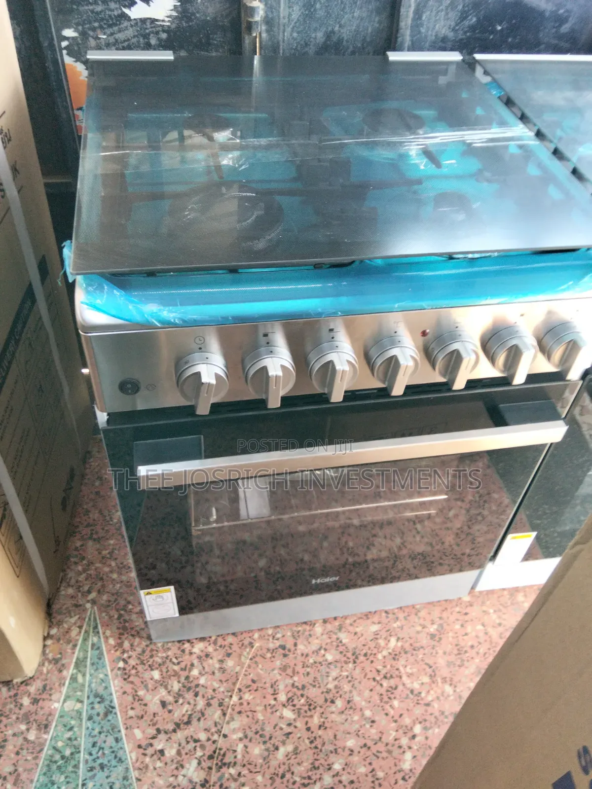 Haier 4 Burner Cooker Full Gas With Wok Burner Gas Sensors Turbo Fan