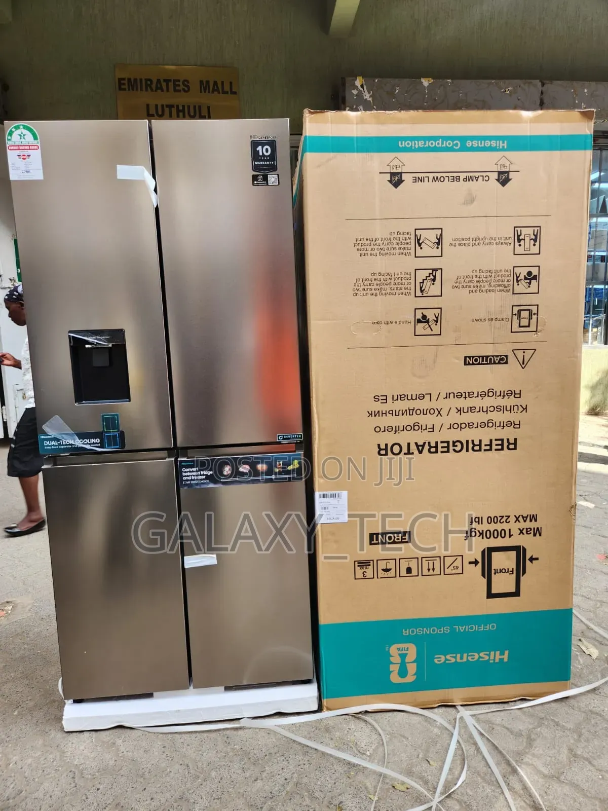 Hisense 4-Door French Door Fridge 536L - Silver - No Frost