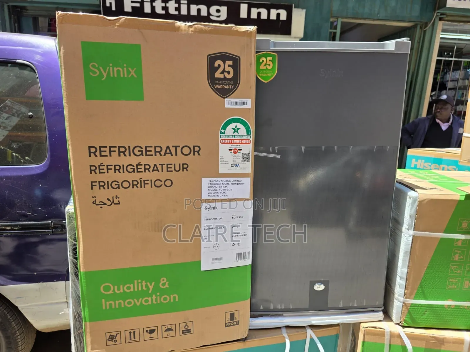 Syinix 90L Single Door Refrigerator