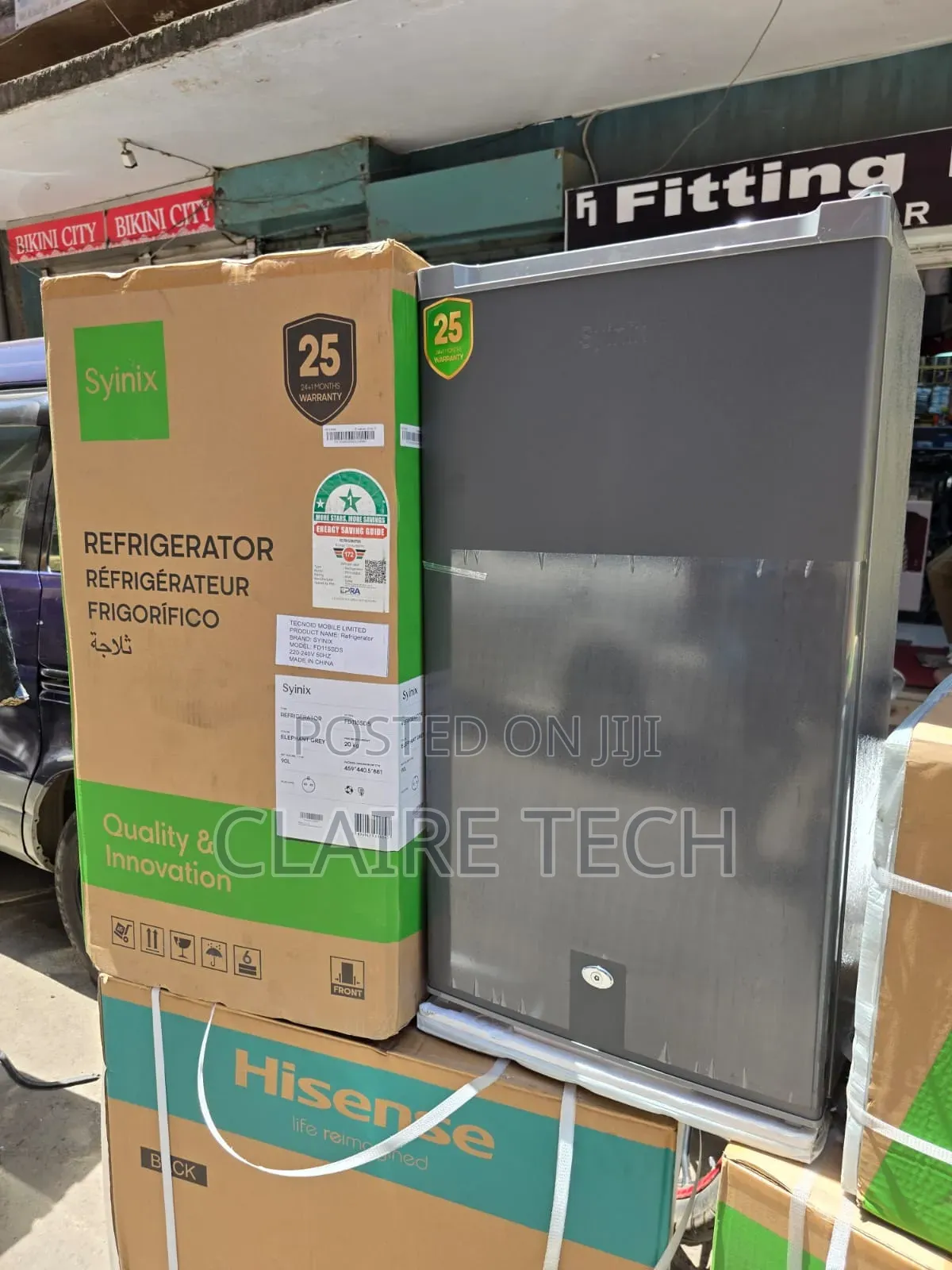 Syinix 90L Mini Single Door Fridge