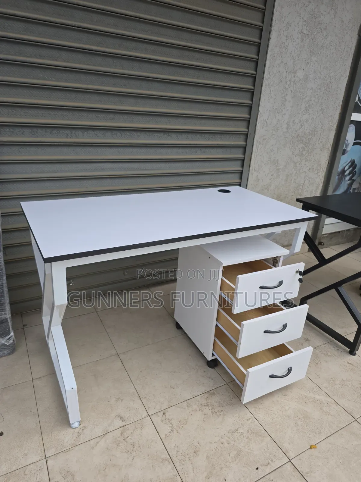 Combination Office Study Desk and a Pedestal