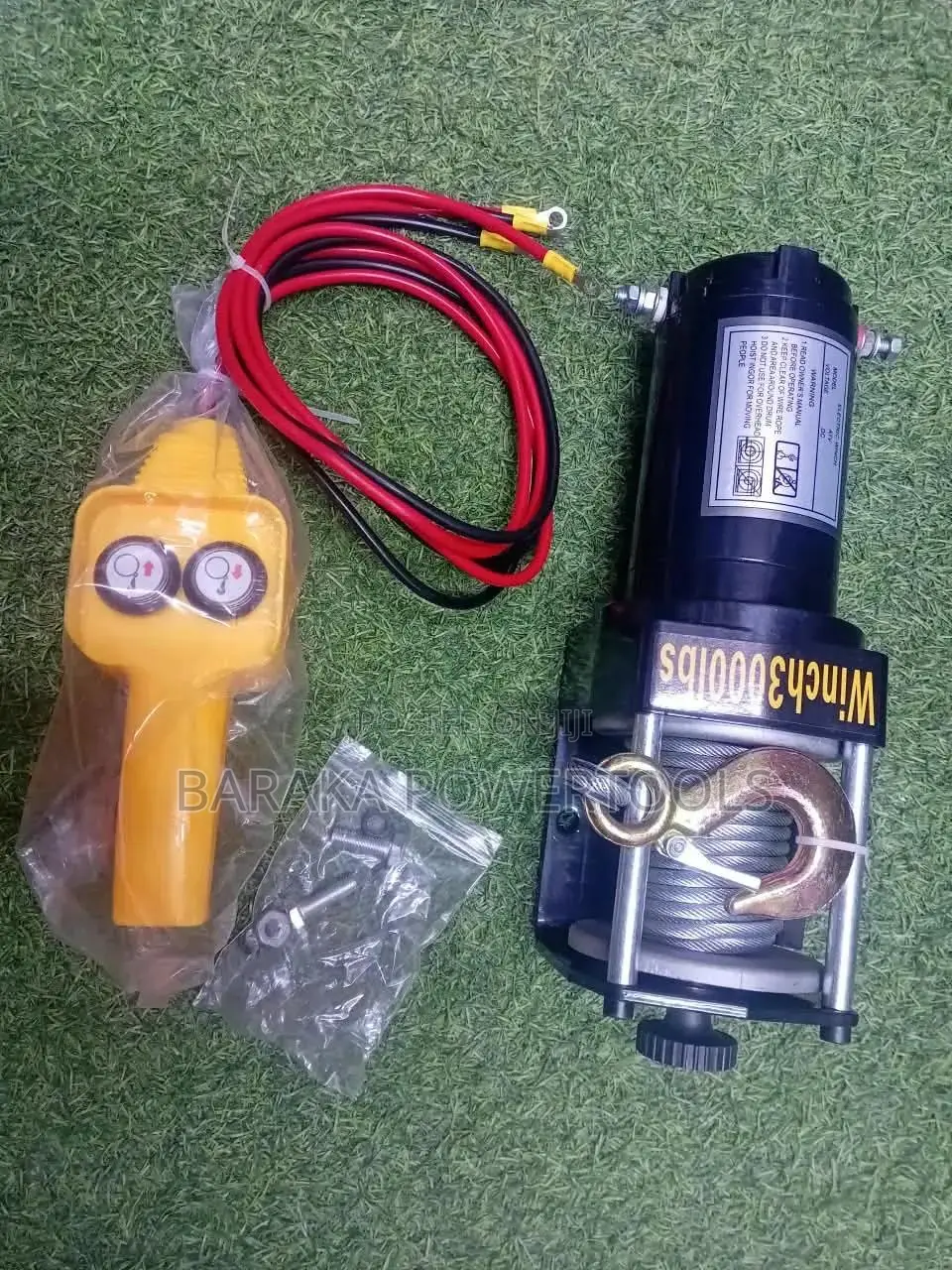 12V Electric Recovery Winch, Rated at Approximately 3,000 (1,360 Kg
