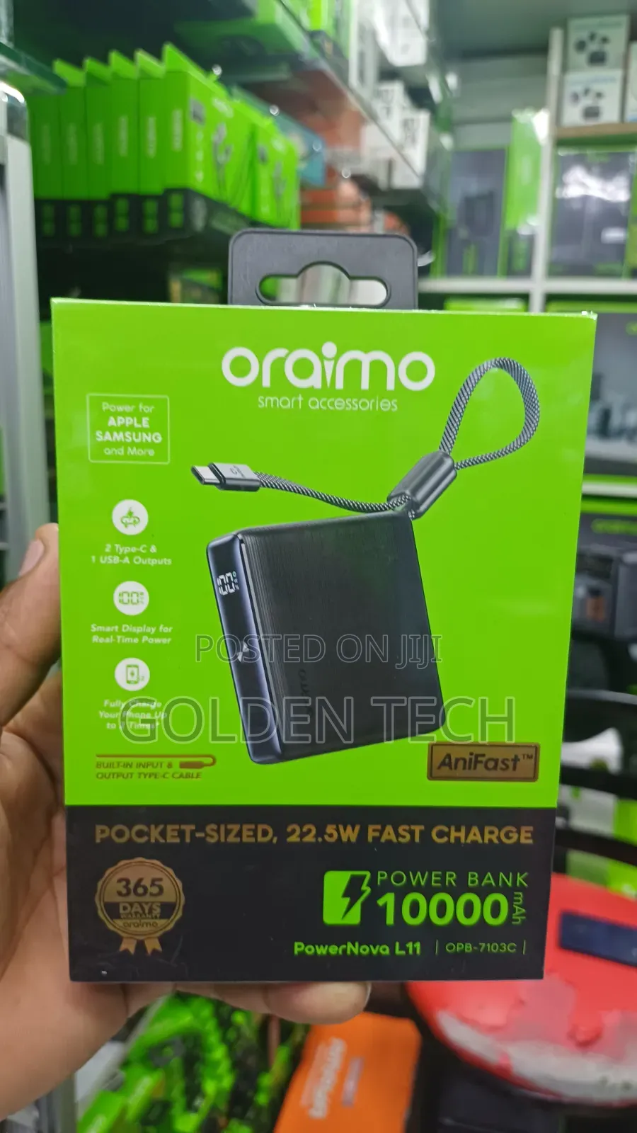 Oraimo PowerNova L11 Portable Powerbank 22.5W