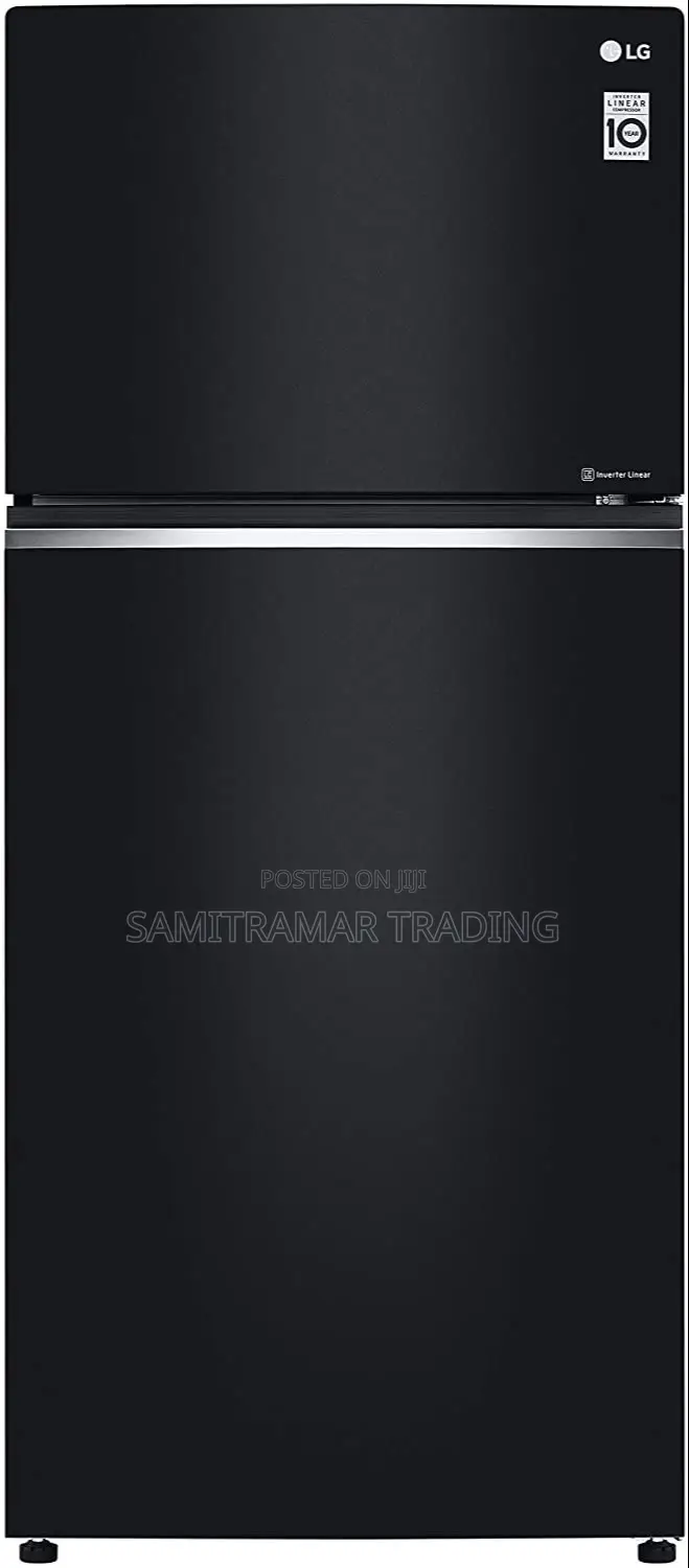 GN-C702SGGU LG 506L Top-Freezer Double-Door Fridge Black Glass Finish