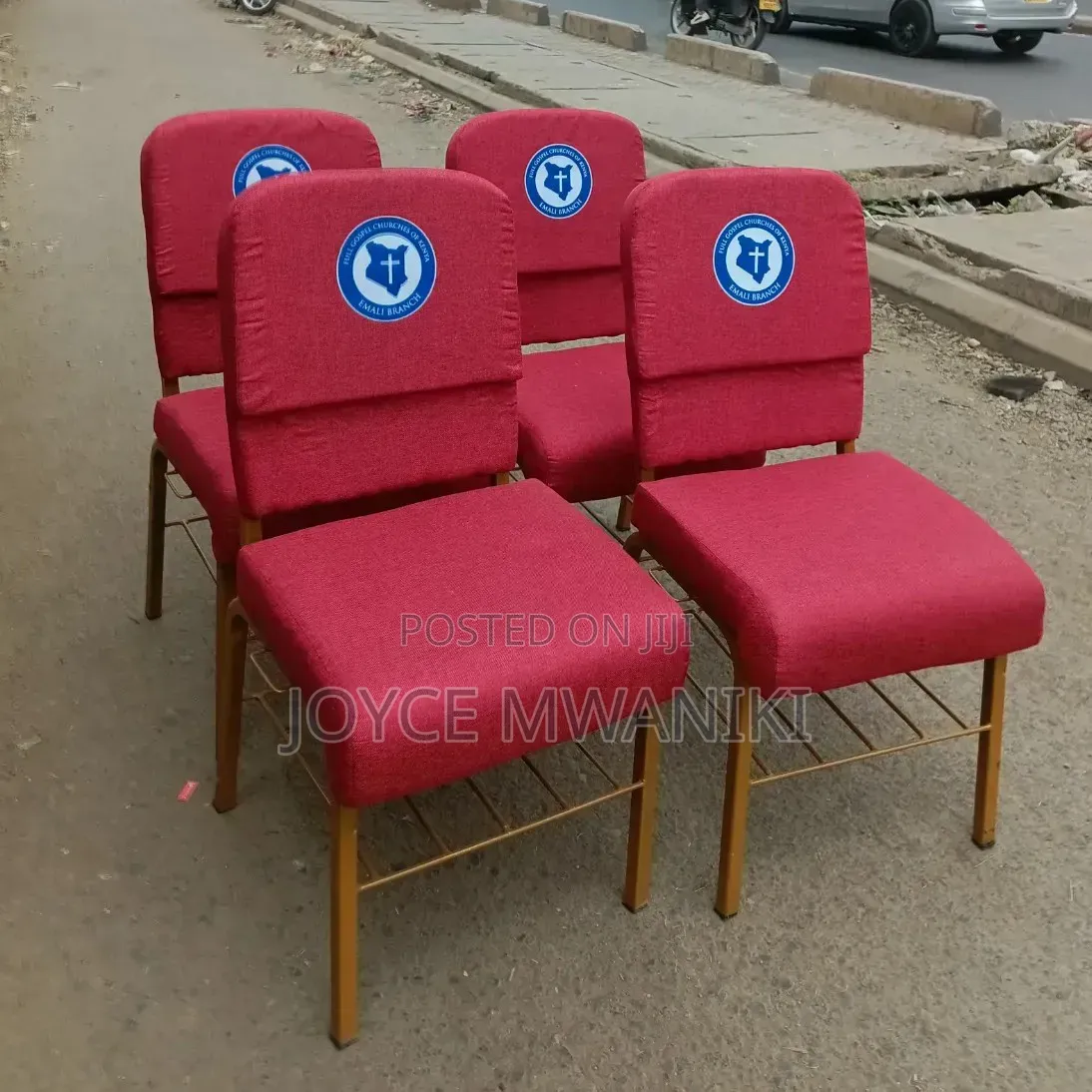Stackable Branded Church Chairs....