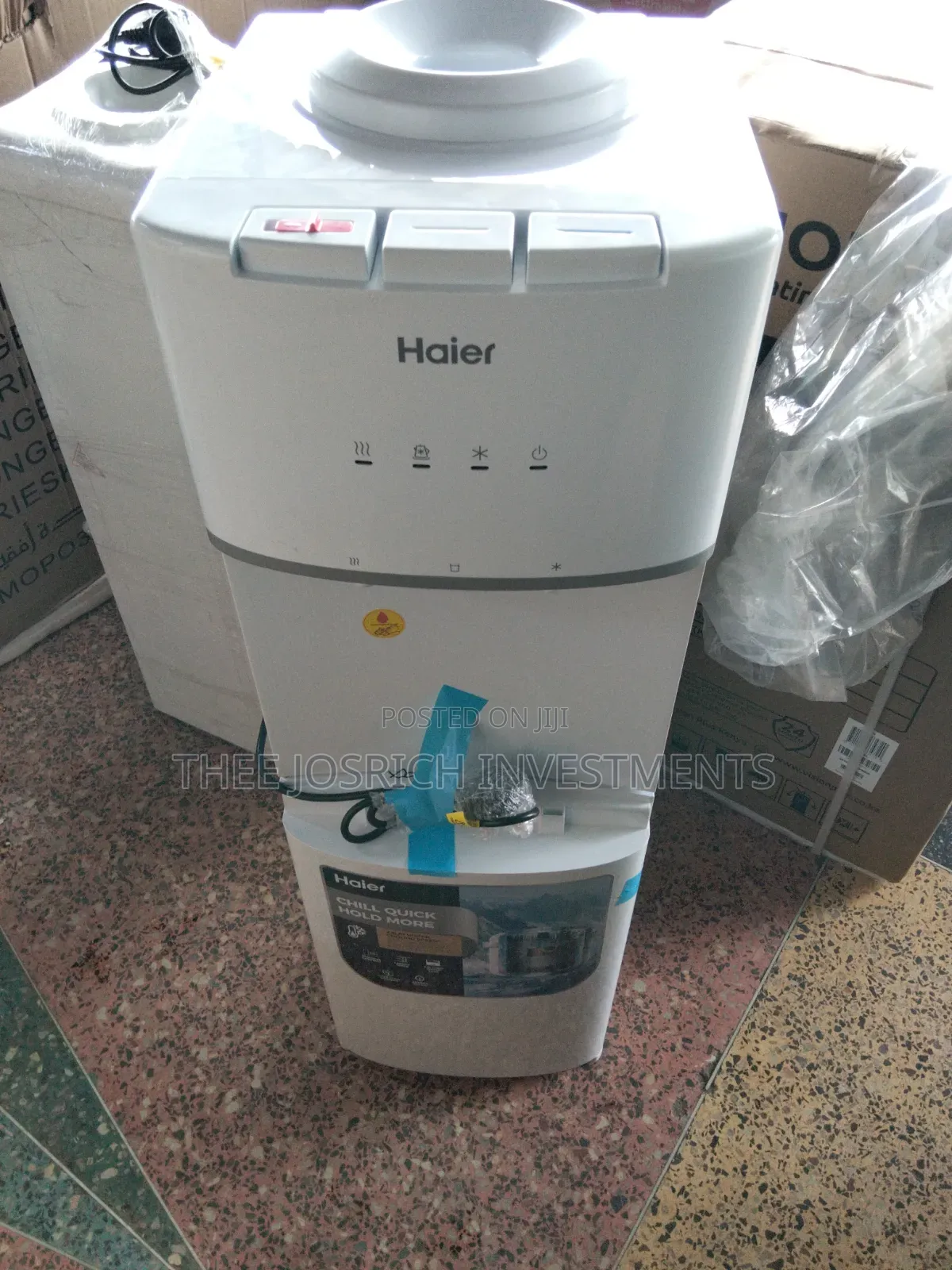 Haier 3 Taps Dispenser Hot Normal and Cold With Compressor Cooling