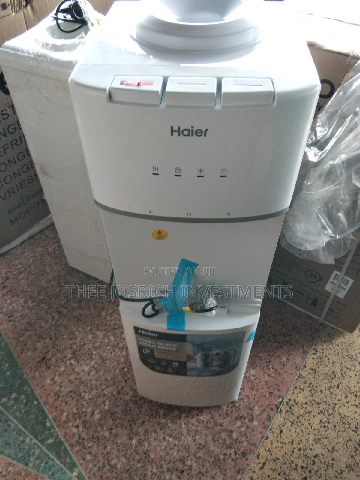 Haier 3 Taps Dispenser Hot Normal and Cold With Compressor Cooling