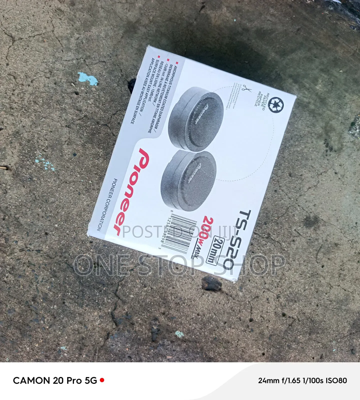 High Performance Pioneers Tweeters With Crossover Attached to Speaker