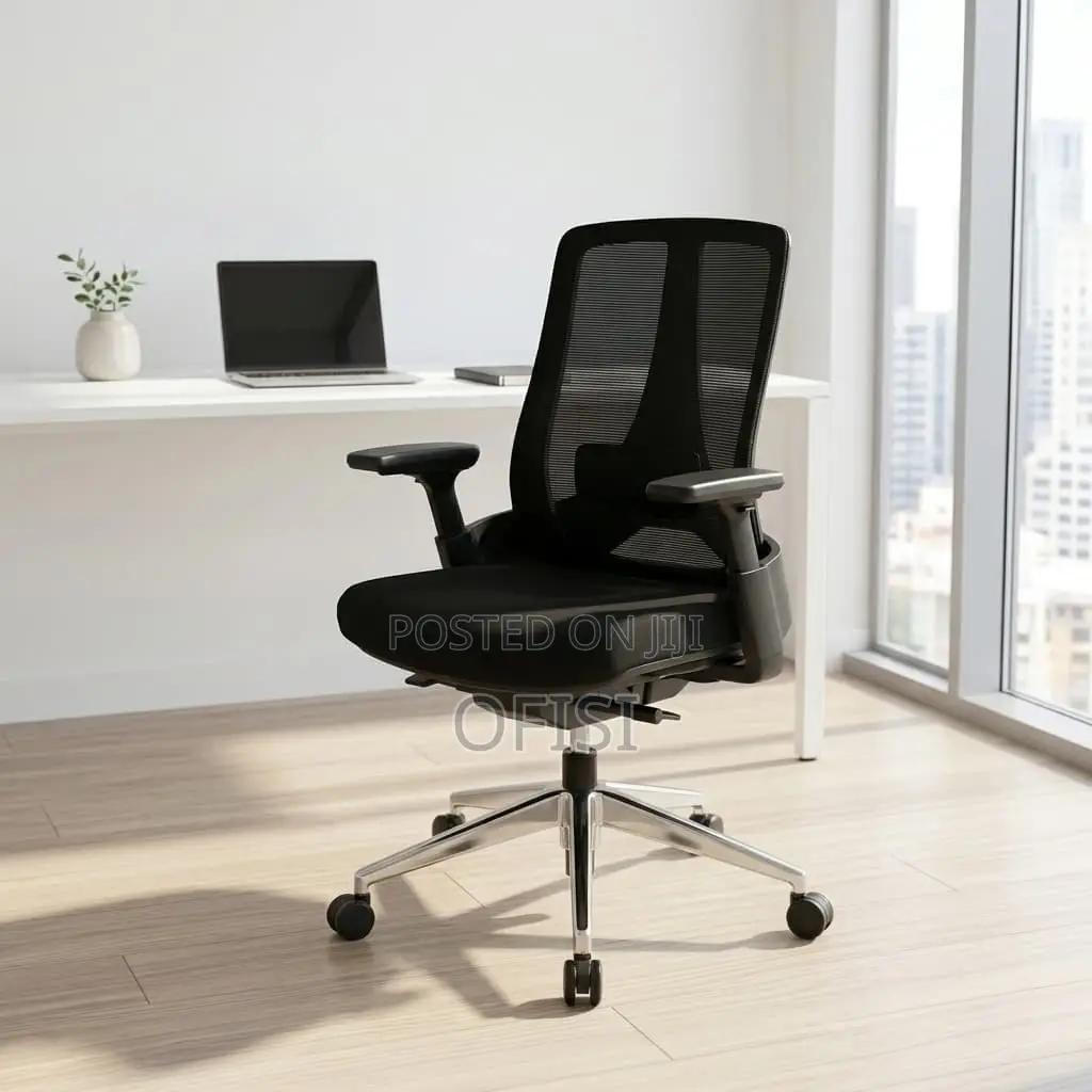 Office Chair; Mesh Swivel Orthopedic Office Chair