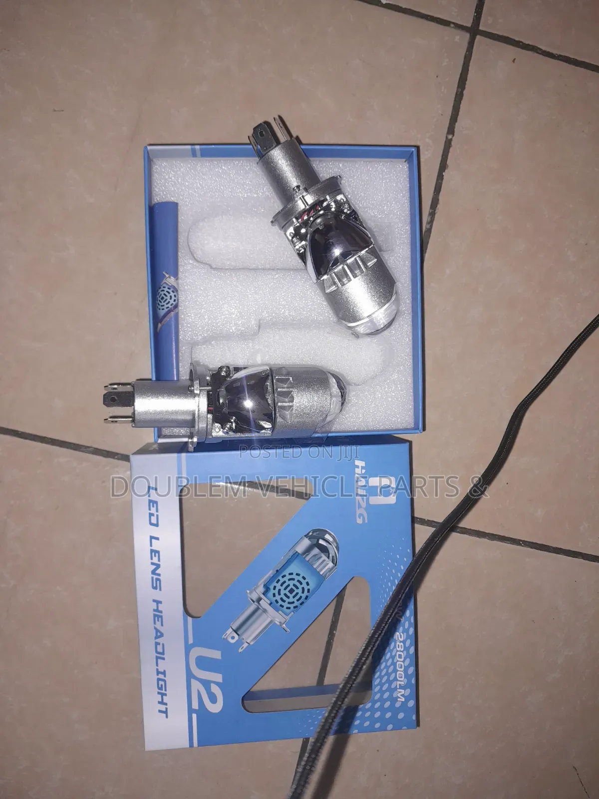 H4 Projector Bulb 3 Pin Headlight Bulb Full/Dim Light Universal