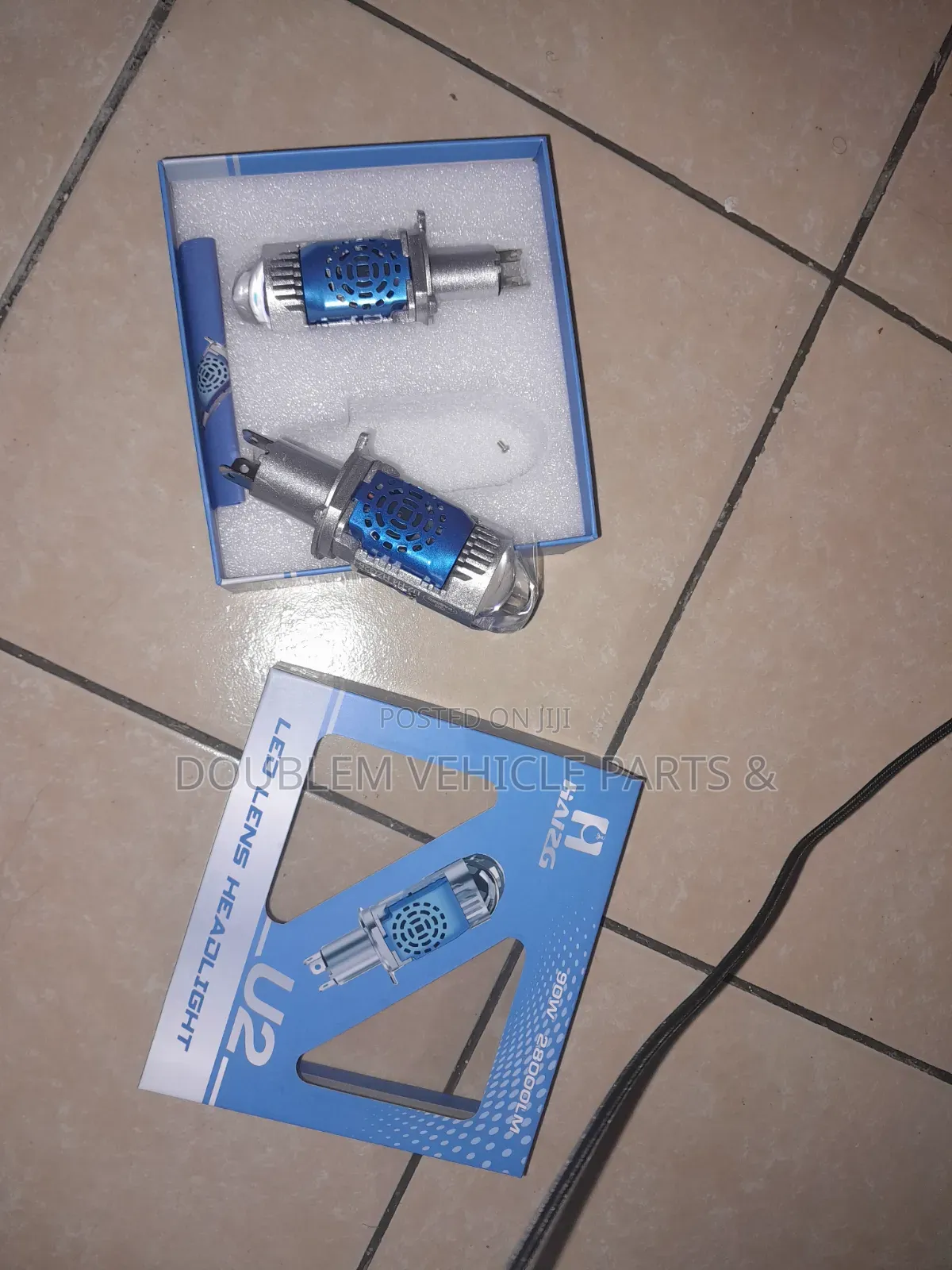 H4 Projector Bulb 3 Pin Headlight Bulb Full/Dim Light Universal