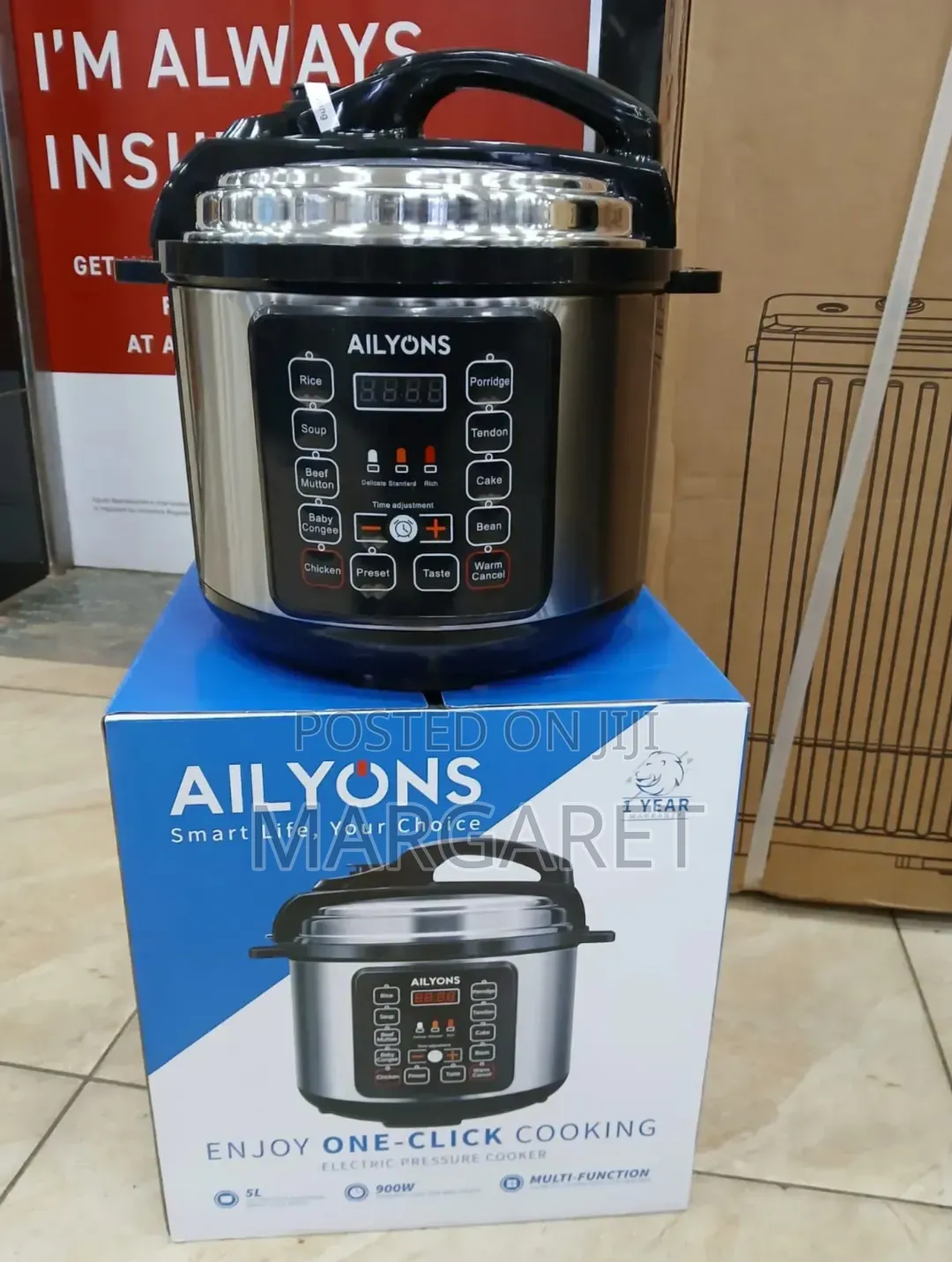 Electric Pressure Cooker Capacity:5ltrs