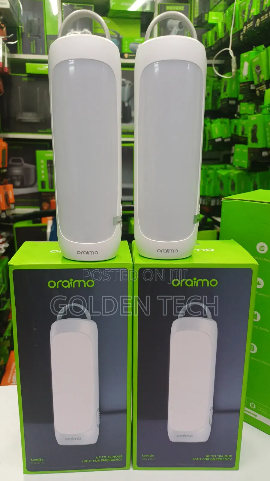 Oraimo LumiGo 300 Lumens  OEL-201A Emergency Light 2PCs