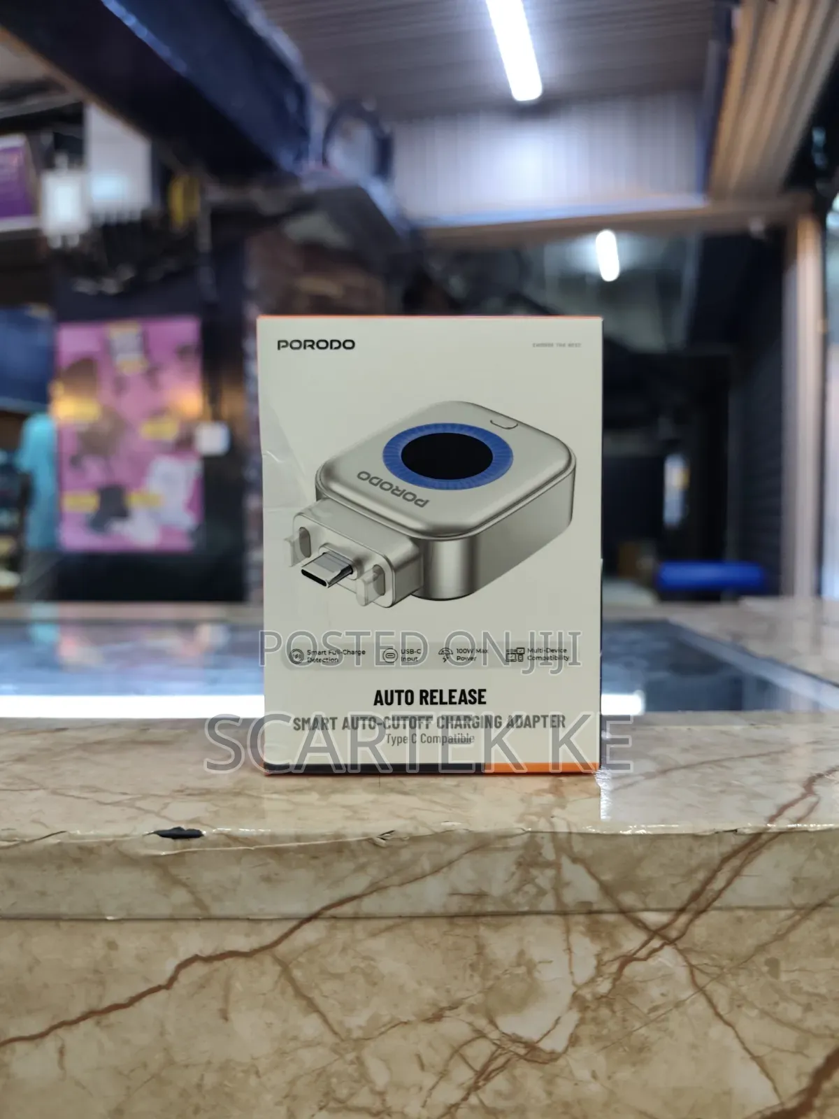 Porodo Smart Auto Cutoff Charging Adapter