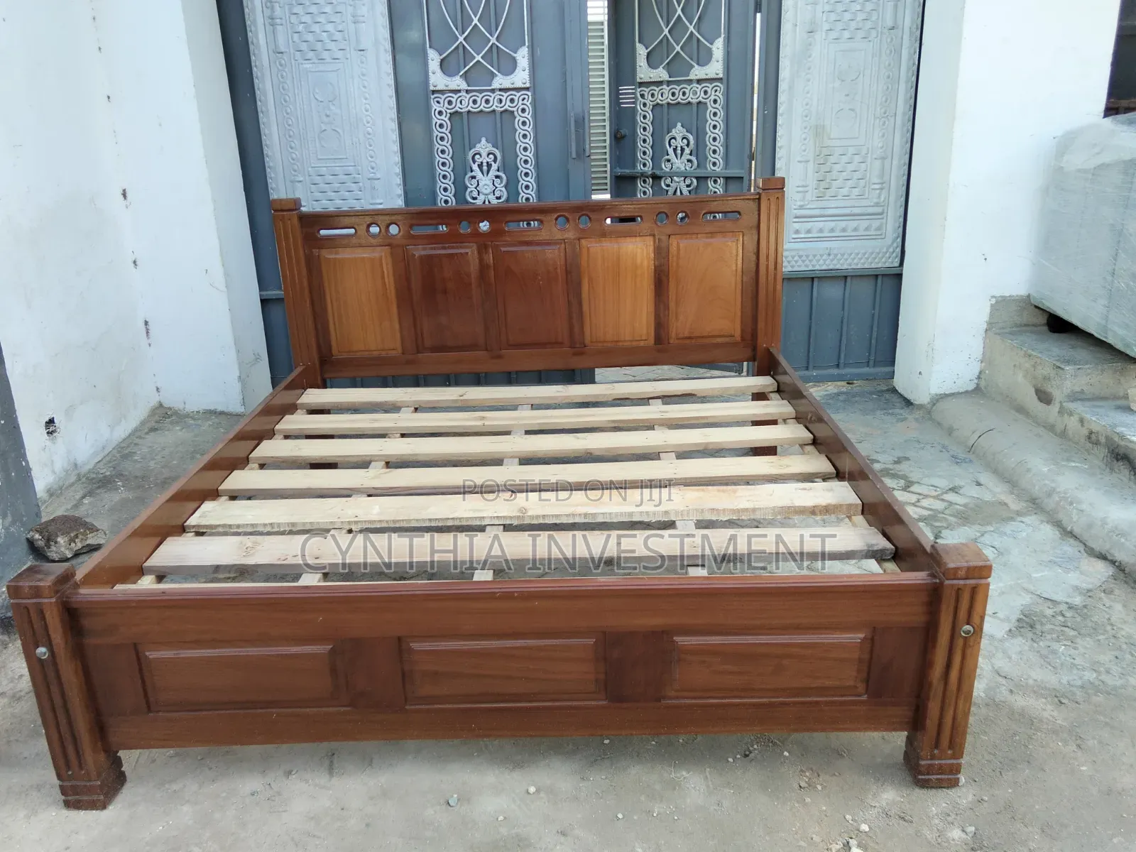 6 by 6 Mvule Bed