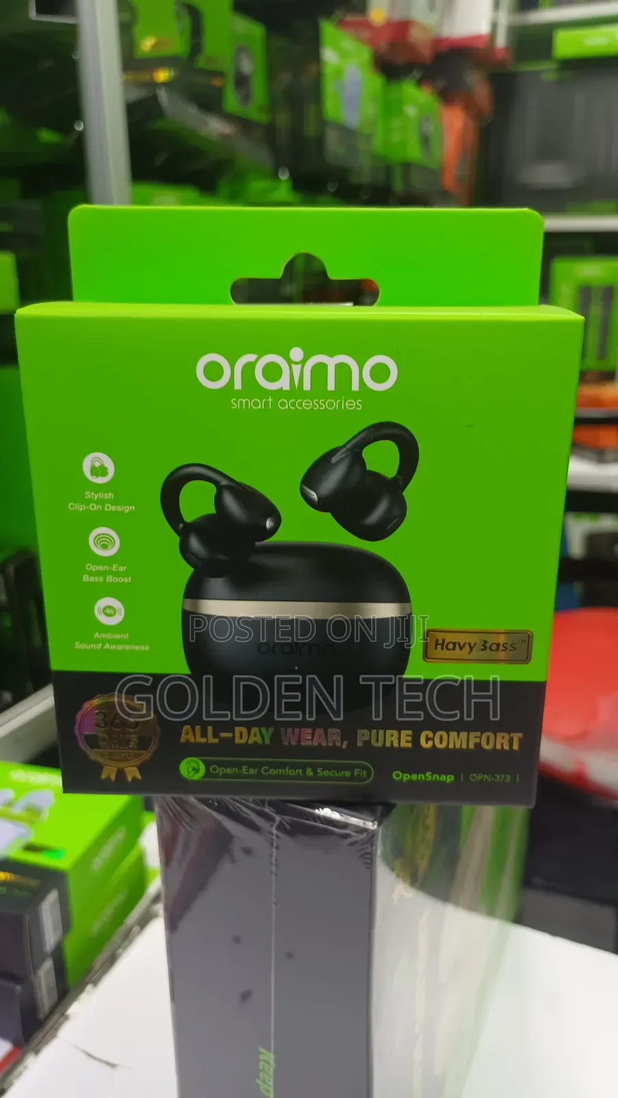 Oraimo OpenSnap N Clip Heavy Bass Earbuds