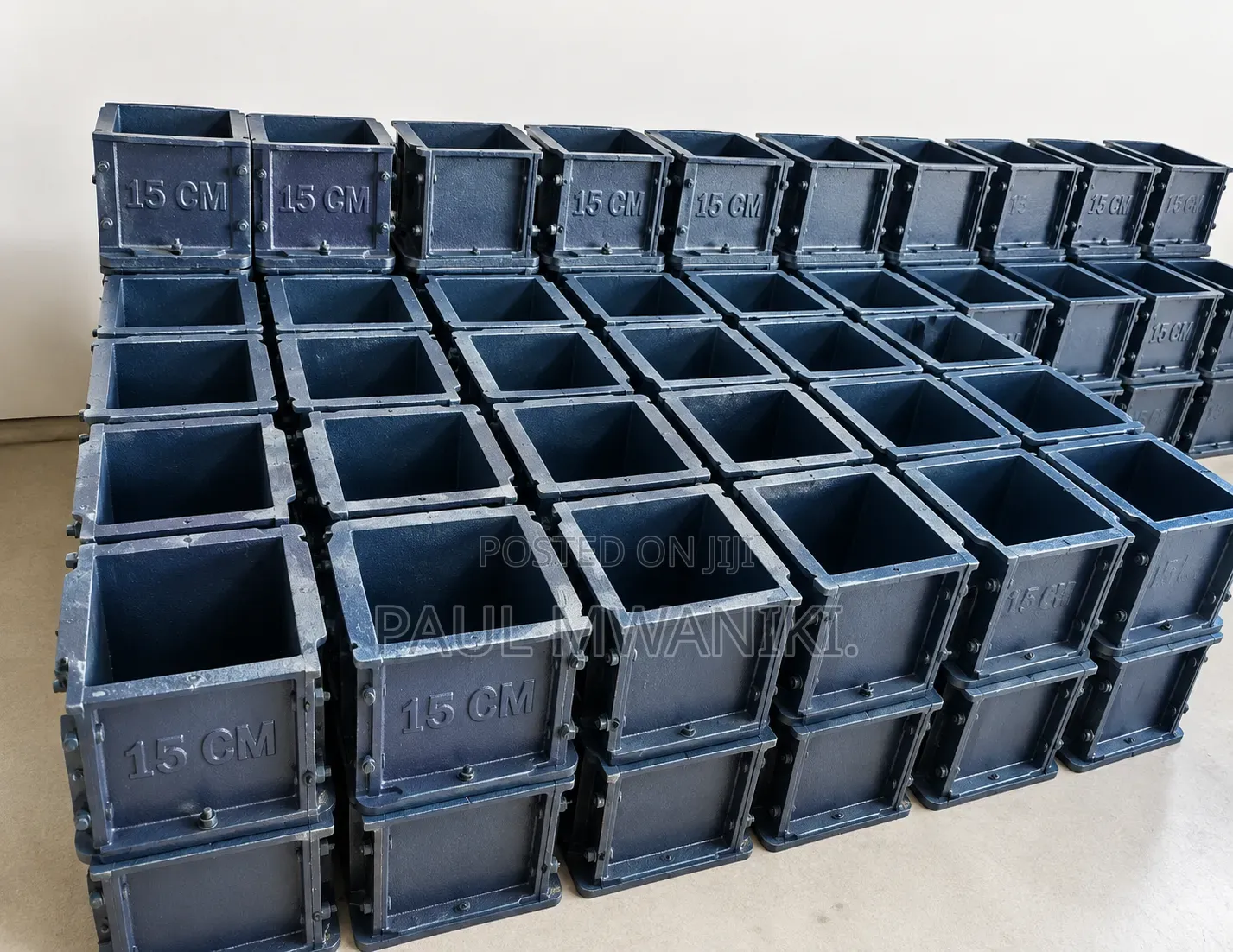 Heavy-Duty 15CM Concrete Cube Moulds – Durable & Reusable