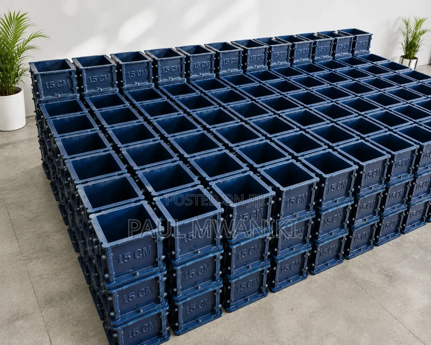 Heavy-Duty 15CM Concrete Cube Moulds – Durable & Reusable