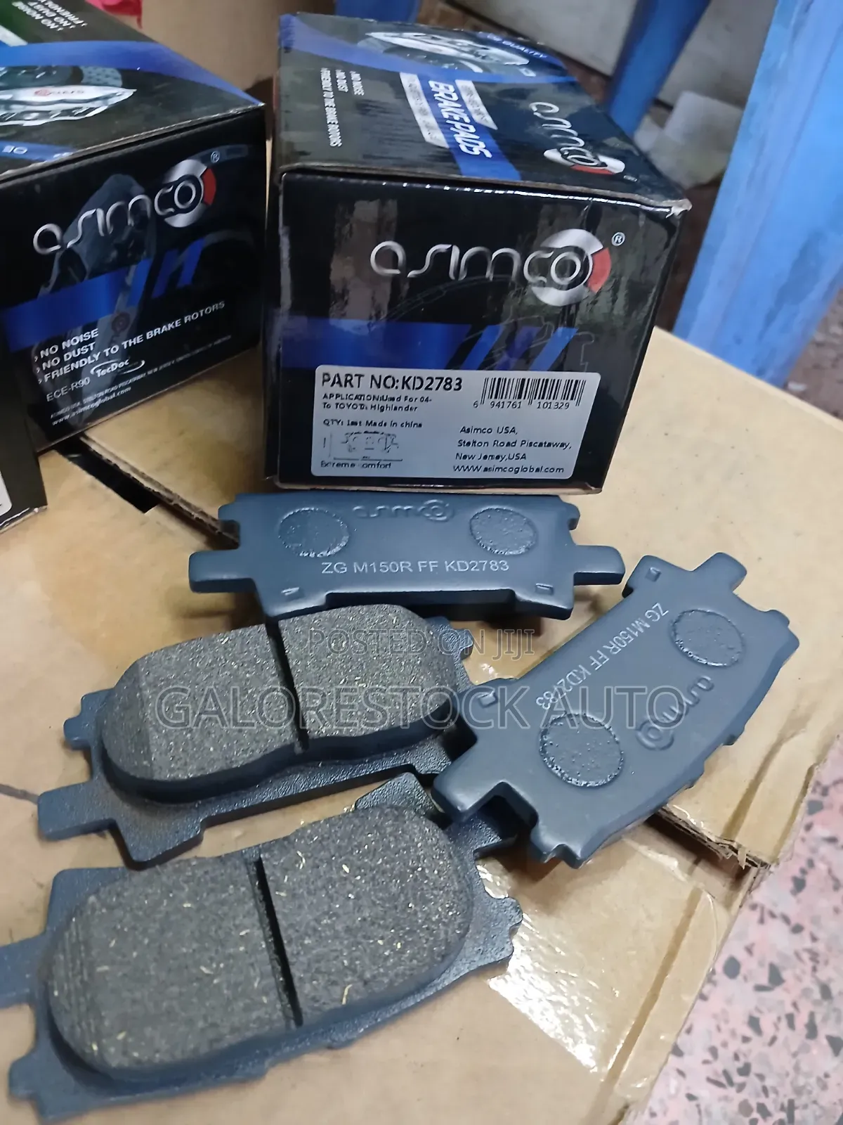 KD2783 – Rear | Toyota Harrier / Lexus RX300–RX400h. Asimco Breakpads