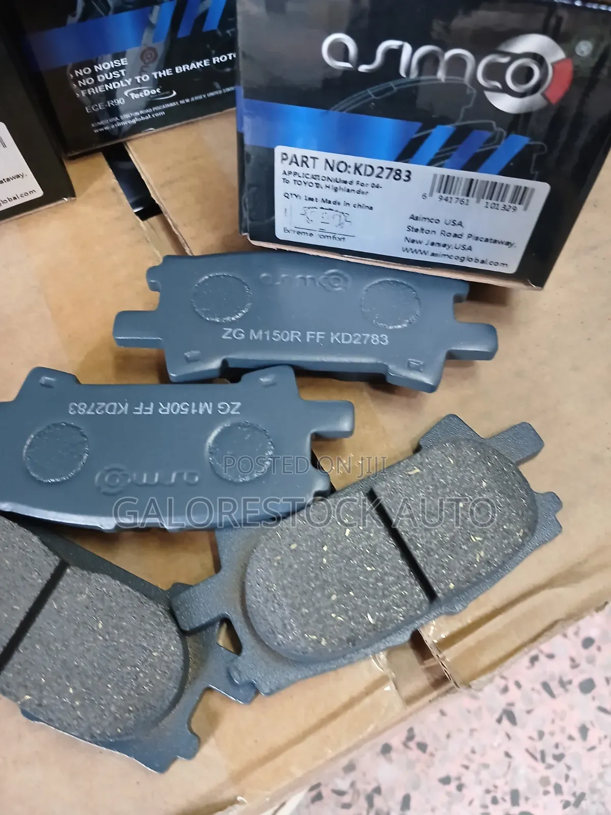 KD2783 – Rear | Toyota Harrier / Lexus RX300–RX400h. Asimco Breakpads