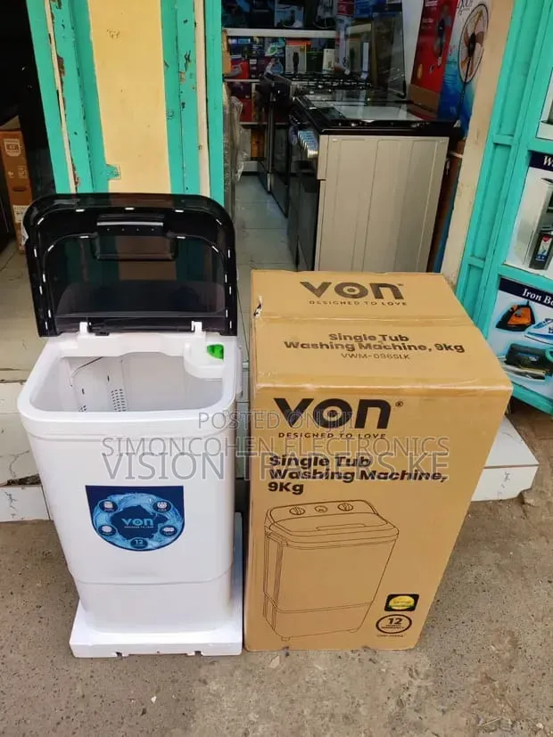 VON 9Kg Single Tub Top Load Washing Machine