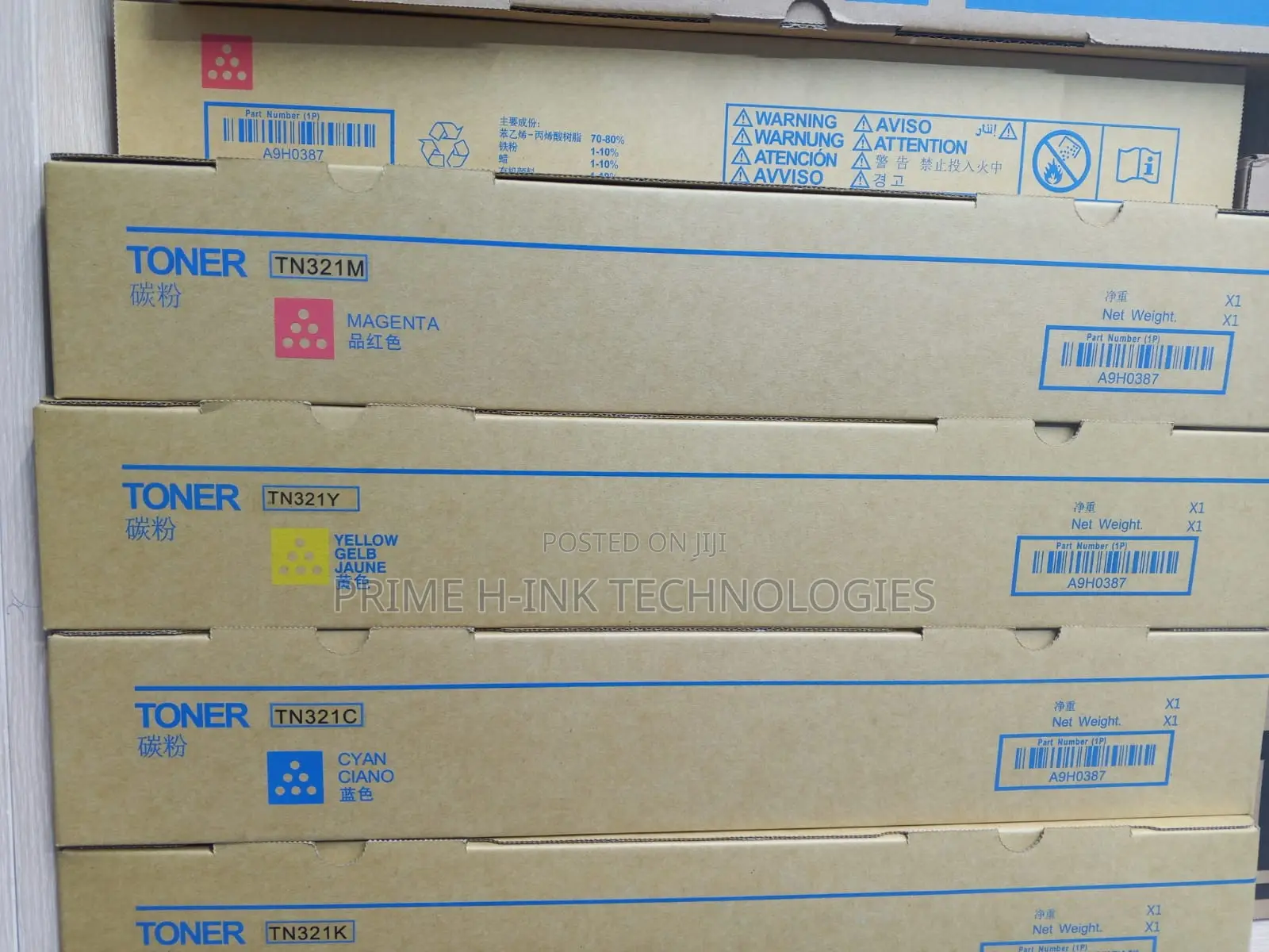Tn-321 Toner Konica Minolta Bizhub( C224, 284, 364, C224e, 284e, 364e)