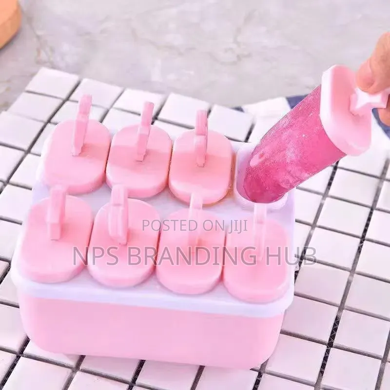 8 Grid Reusable Popsicle Molds / Ice Cream Maker(hm