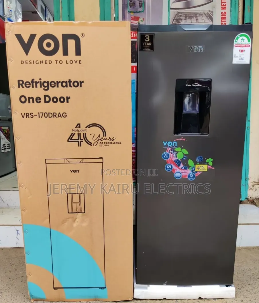 Von 176L Single Door Fridge