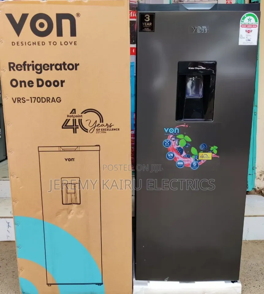 Von 176L Single Door Fridge