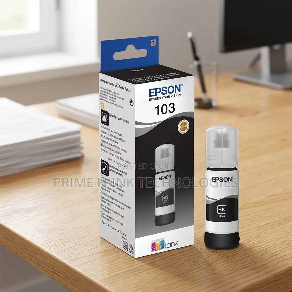 Genuine Epson 103 Black Bottled