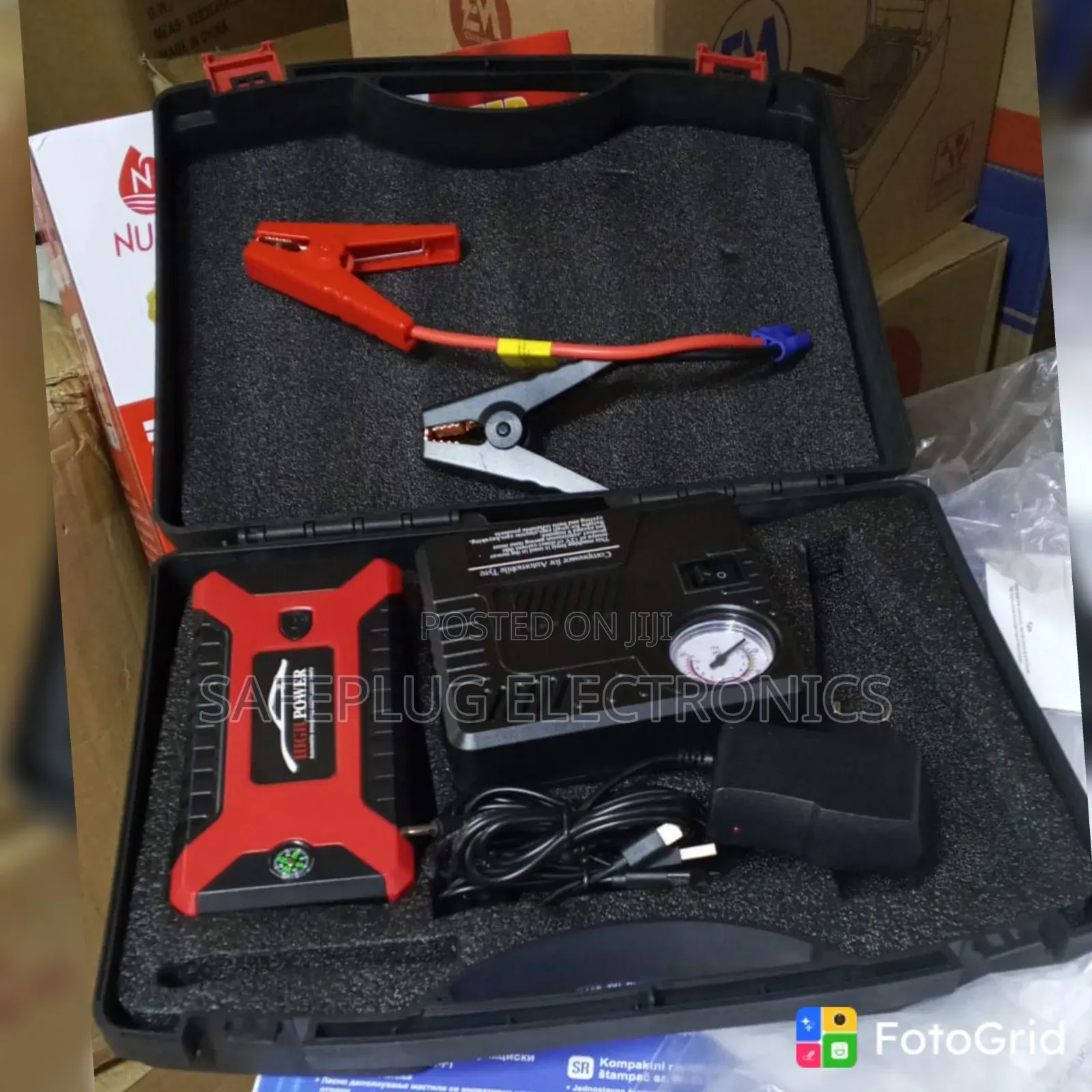 Car Battery Jump Starter Kit – Compact Emergency Power Booster