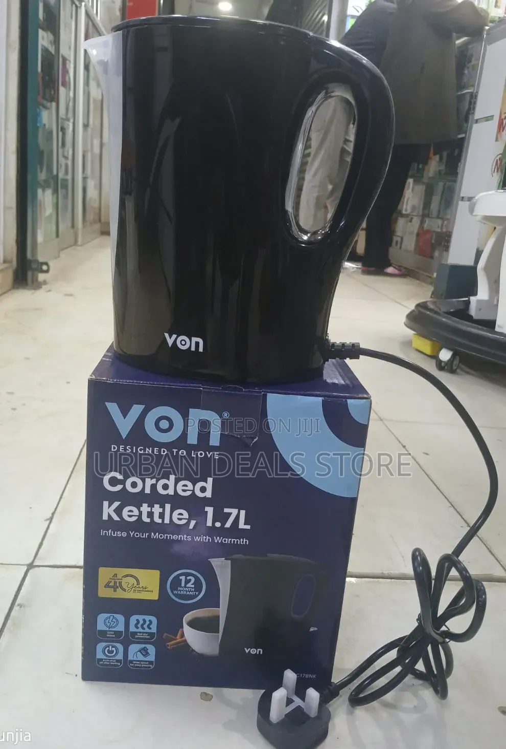 Von 1.7 Litres Electric Kettle