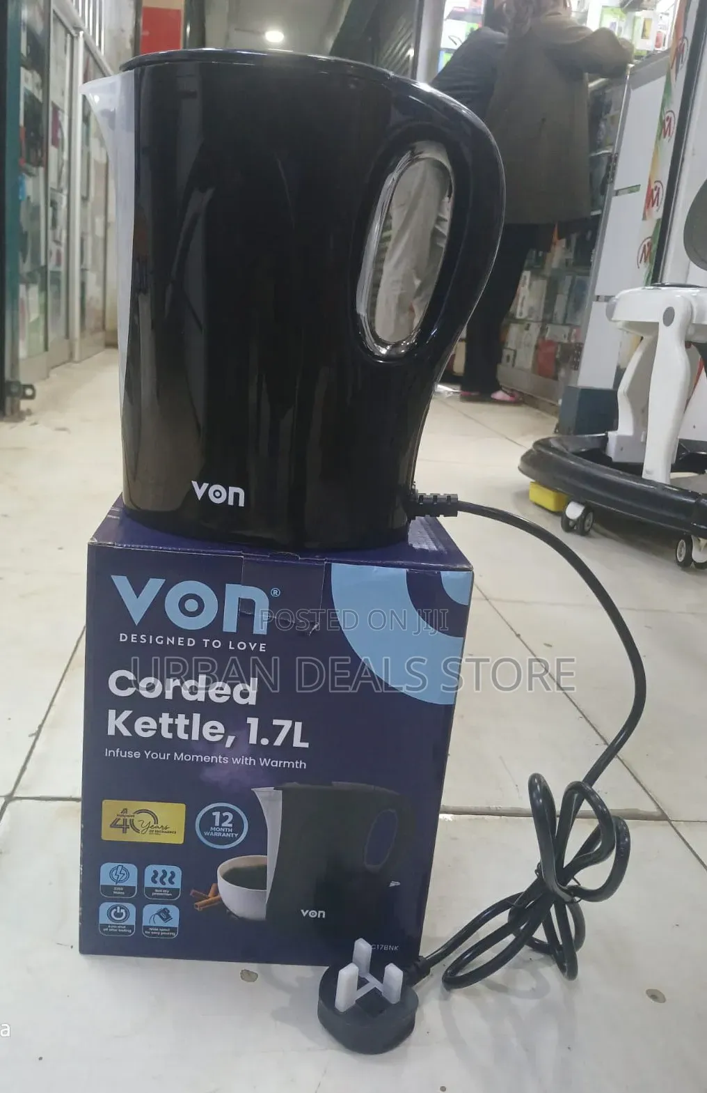 Von 1.7 Litres Electric Kettle
