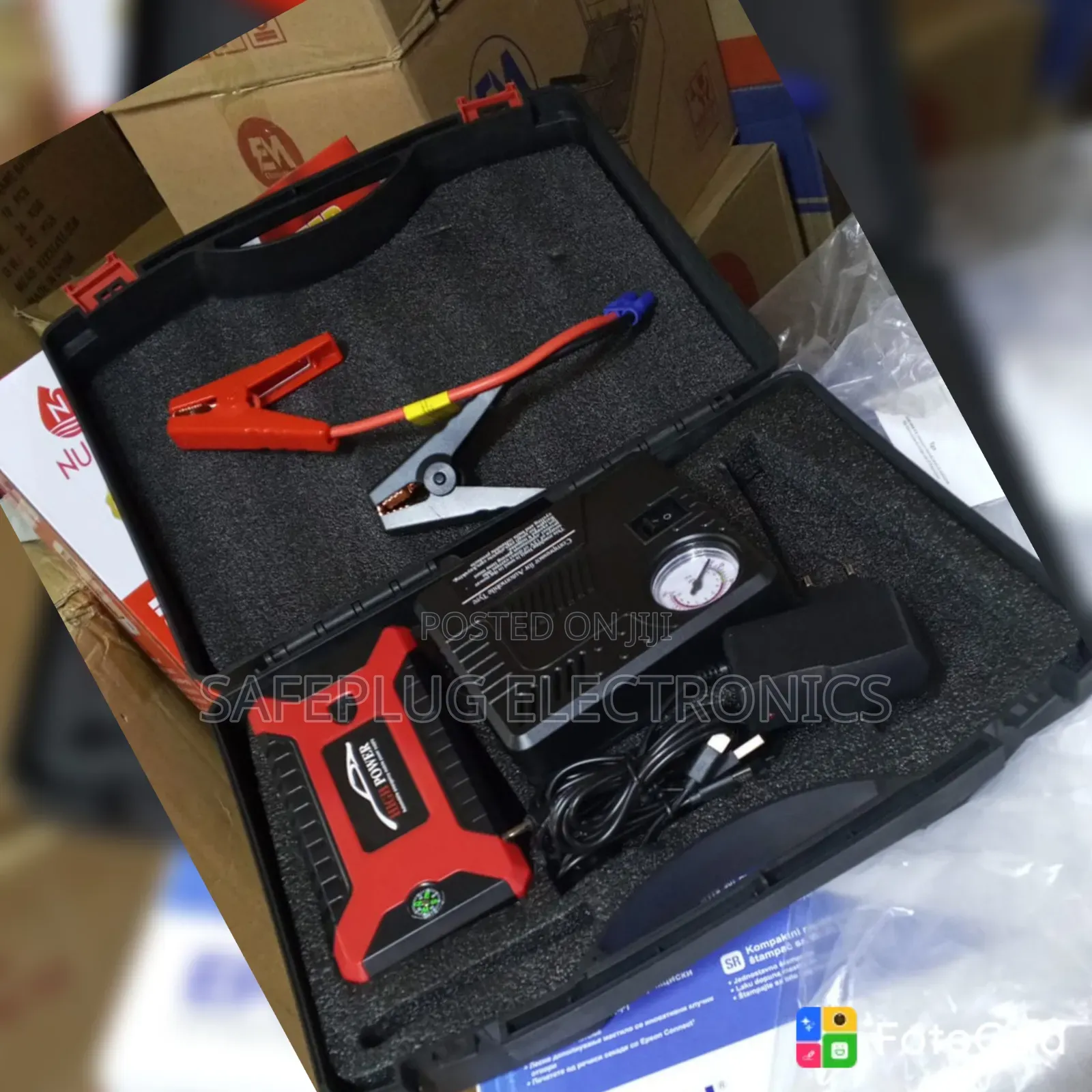 Car Battery Jump Starter Kit – Compact Emergency Power Booster