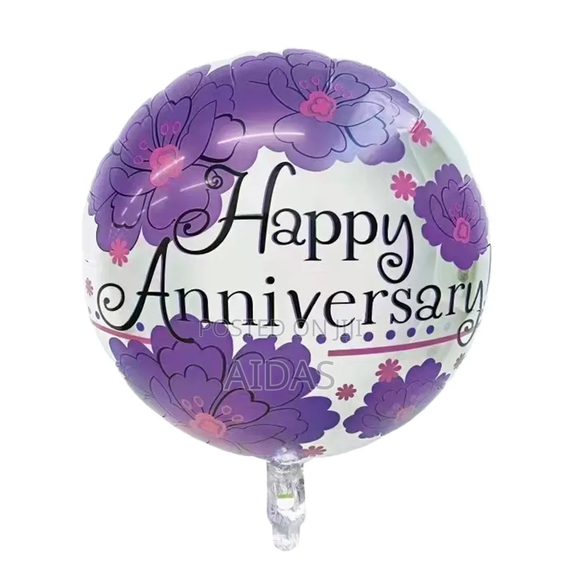 18-Inch Happy Anniversary 3D Helium Foil Balloons Decoration