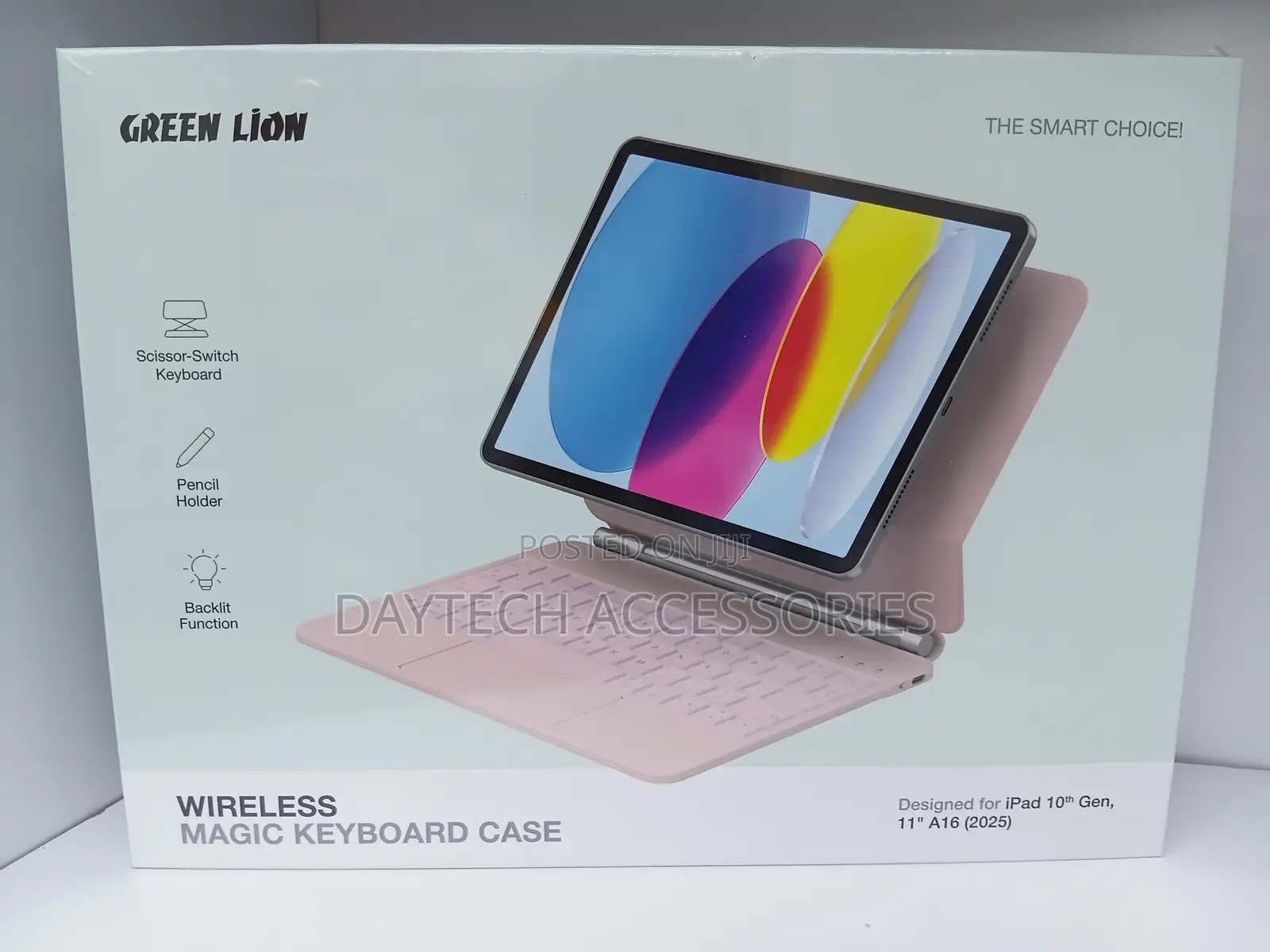 The Green Lion Wireless Magic Keyboard Case in Pink,