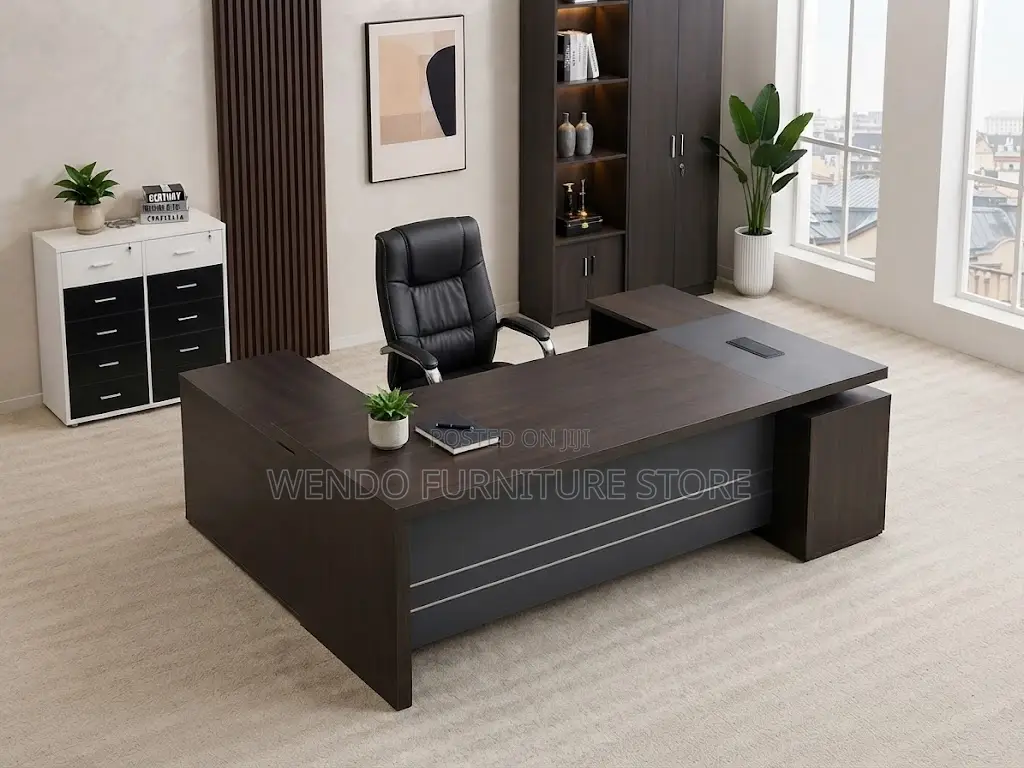 Office Desk; 1600mm Executive Seniors Office L Shaped Desk