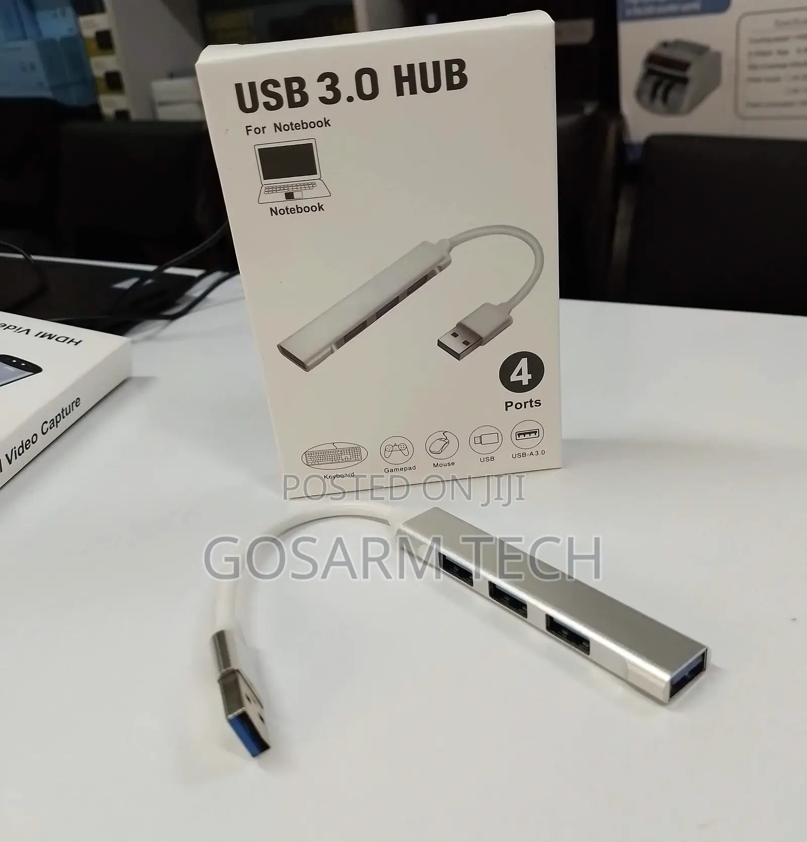 4Port USB 3.0 SuperSpeed Hub – Multi-Port USB Data Extension Adapter