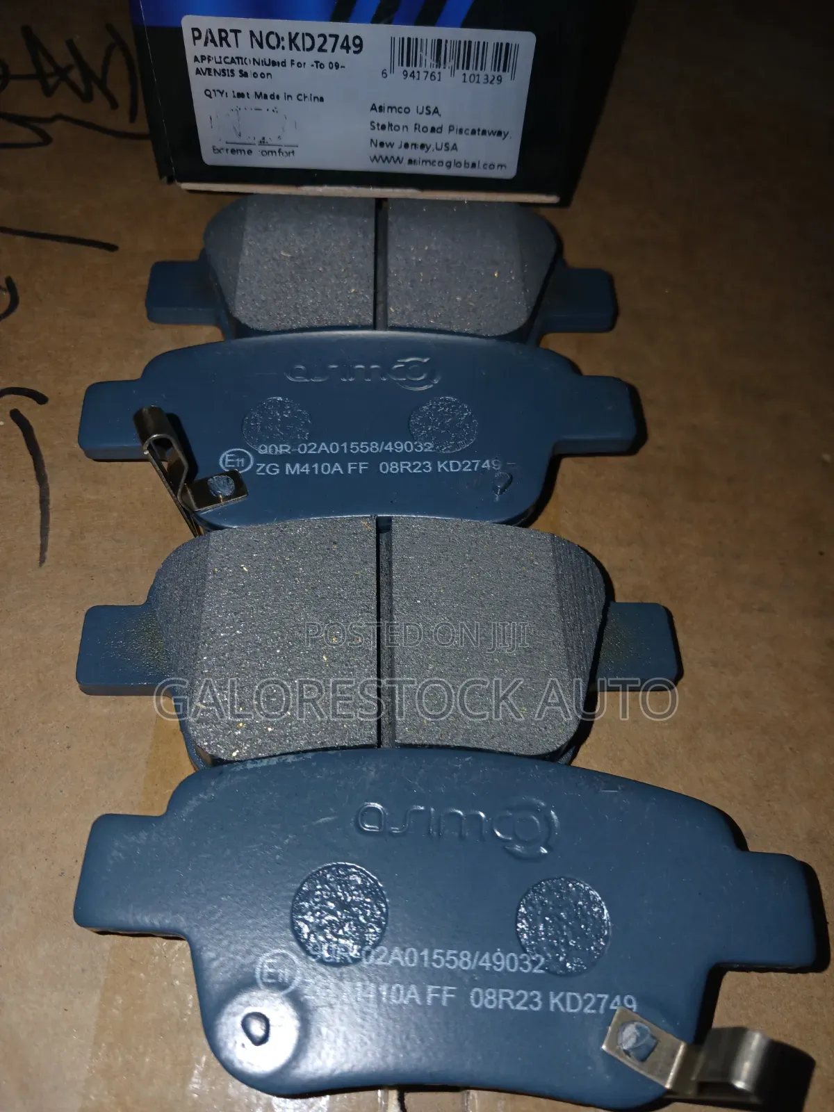 KD2749 – Rear Brake Pads | Toyota Avensis / Estima ACR50.