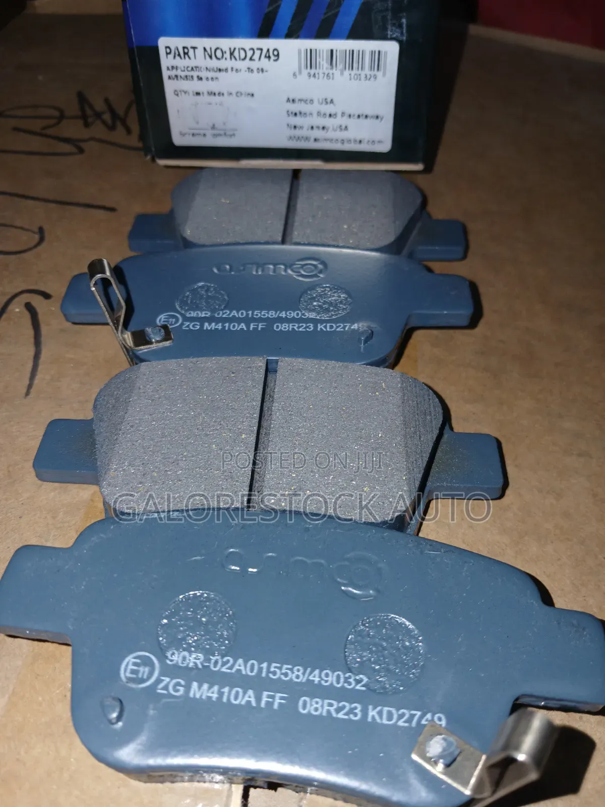 KD2749 – Rear Brake Pads | Toyota Avensis / Estima ACR50.